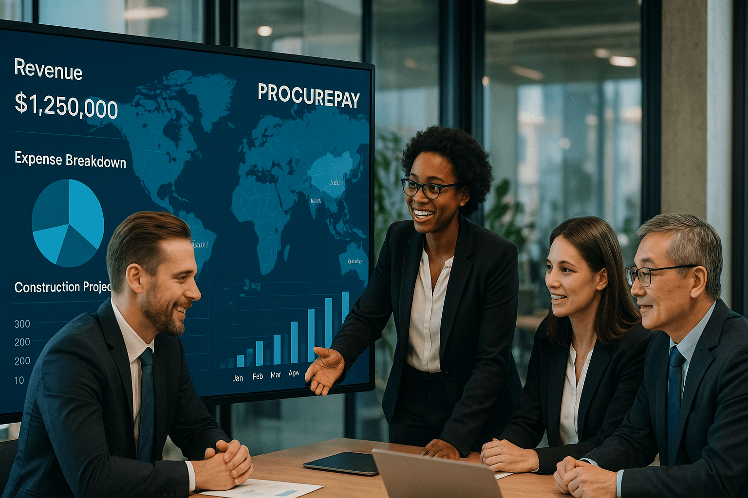 World map showing ProcurePay Capital's global coverage